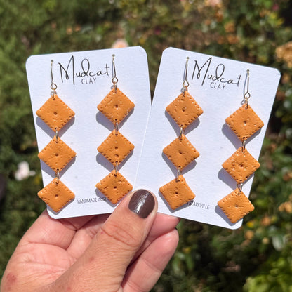Cheez-It Earring Collection | Studs, Drops, & Dangles