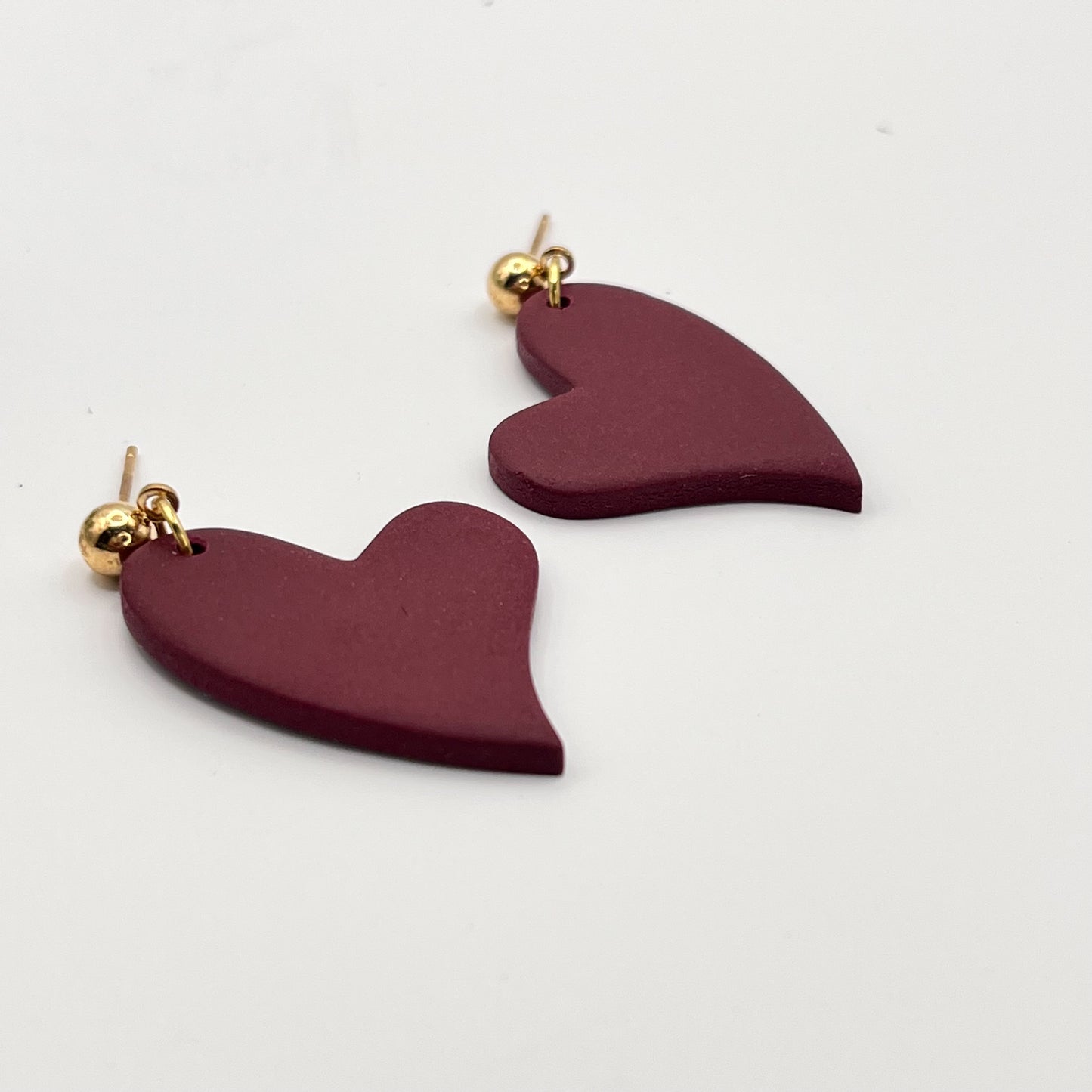 Hearts | Matte Maroon