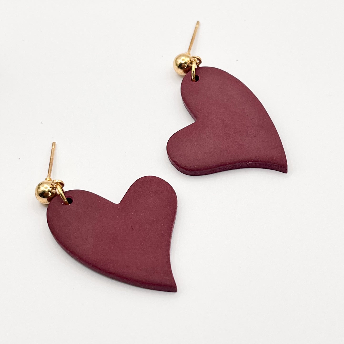Hearts | Matte Maroon