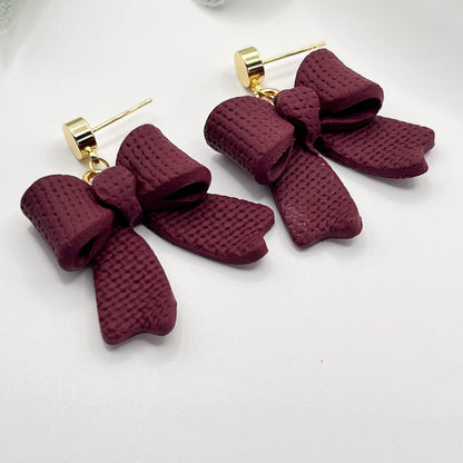 Large 3D Bow | Maroon