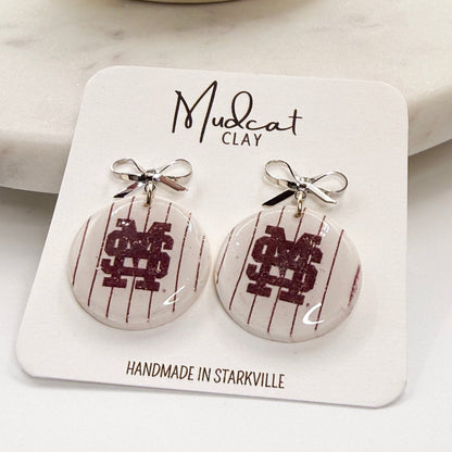 Mississippi State | M-over-S Pinstripes w/ Bows
