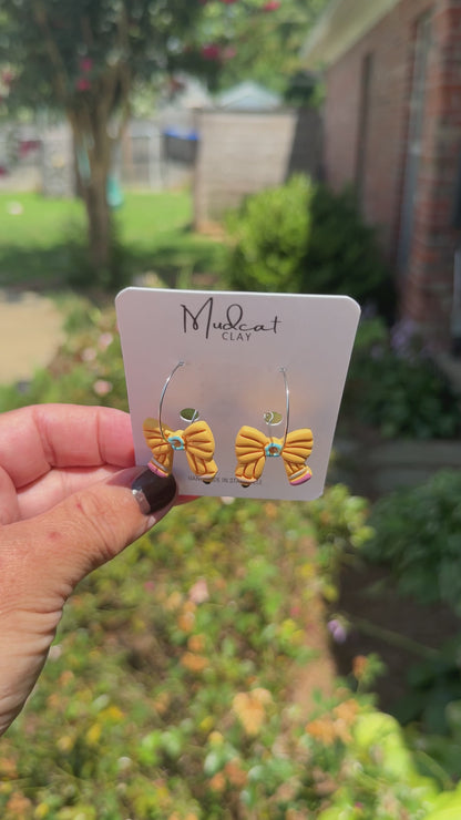 Pencil Bow Earrings