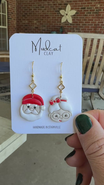 Santa & Mrs. Claus Earrings